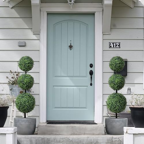 momoplant-Artificial-Topiaries-Ball-Tree-Outdoor-33ft-Fake-Topiary-Triple-Ball-Boxwood-Trees2-Pieces-Faux-Shrubs-Plants-Potted-Green-Decorative-Indoor-Porch-or-Garden40inch momoplant Artificial Topiaries Ball Tree Outdoor 33ft Fake Topiary Triple Ball Boxwood Trees2 Pieces Faux Shrubs Plants Potted Green Decorative Indoor Porch or Garden40inch