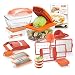 Produktbild Genius Nicer Dicer Chef S Kombi-Set Premium (20 Teile) in orange mit Hobeleinsatz Gemüsehobel Gemüseschneider Tomaten-Gemüse-Schneider - einfach & schnell Gemüse schneiden
