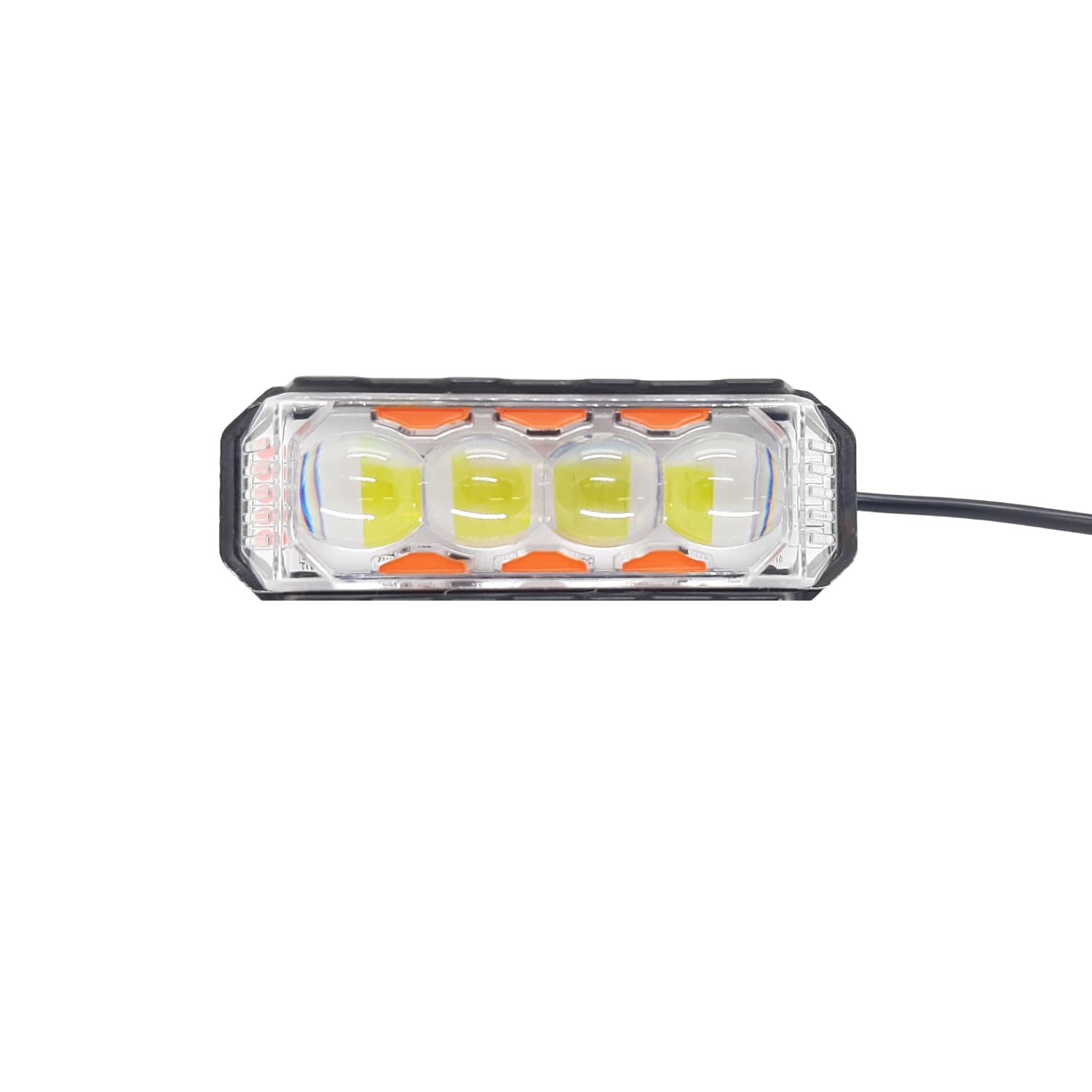 LIU HJGLIU HJG 40-60W Yellow/White & Red/Blue 4 LED Fog Light with Flashing Mode for Bike & Car