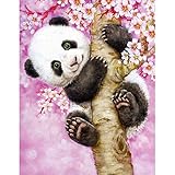 【Panda 5d diamond painting full Stickerei kreuzstich】 Gemälde mit diy 5d diamant painting set - inklusive aller farbigen Bohrer, runder Vollbohrer mit viele Arten Farben. Sie werden jede Minute dieses Diamantgemäldes genießen. Die runden Bohrer sind lebendig und brillant, sehen glänzend aus und werden nie verblassen. Die Perlen bedecken das gesamte Bild und lassen das Diamantbild glitzern.