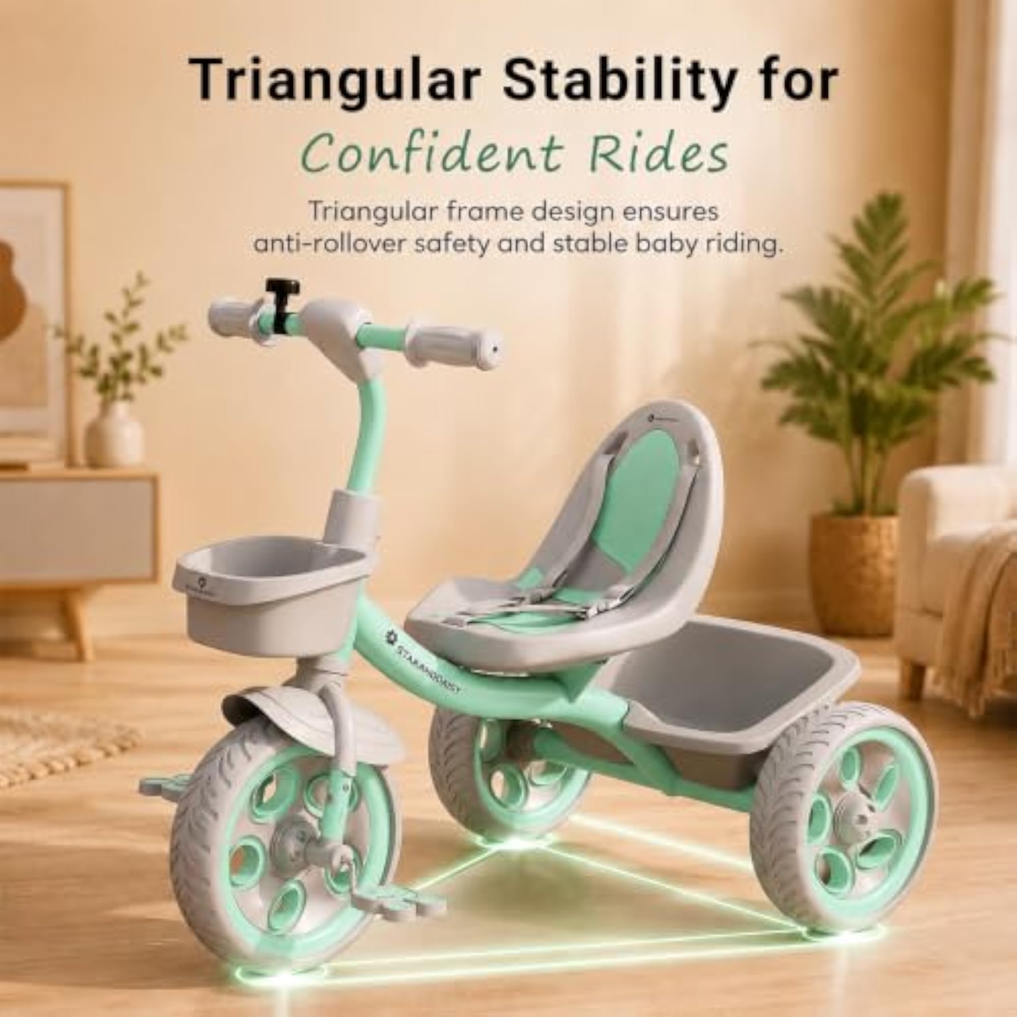 Sitting Stroller for Toddlers with Safety Belt