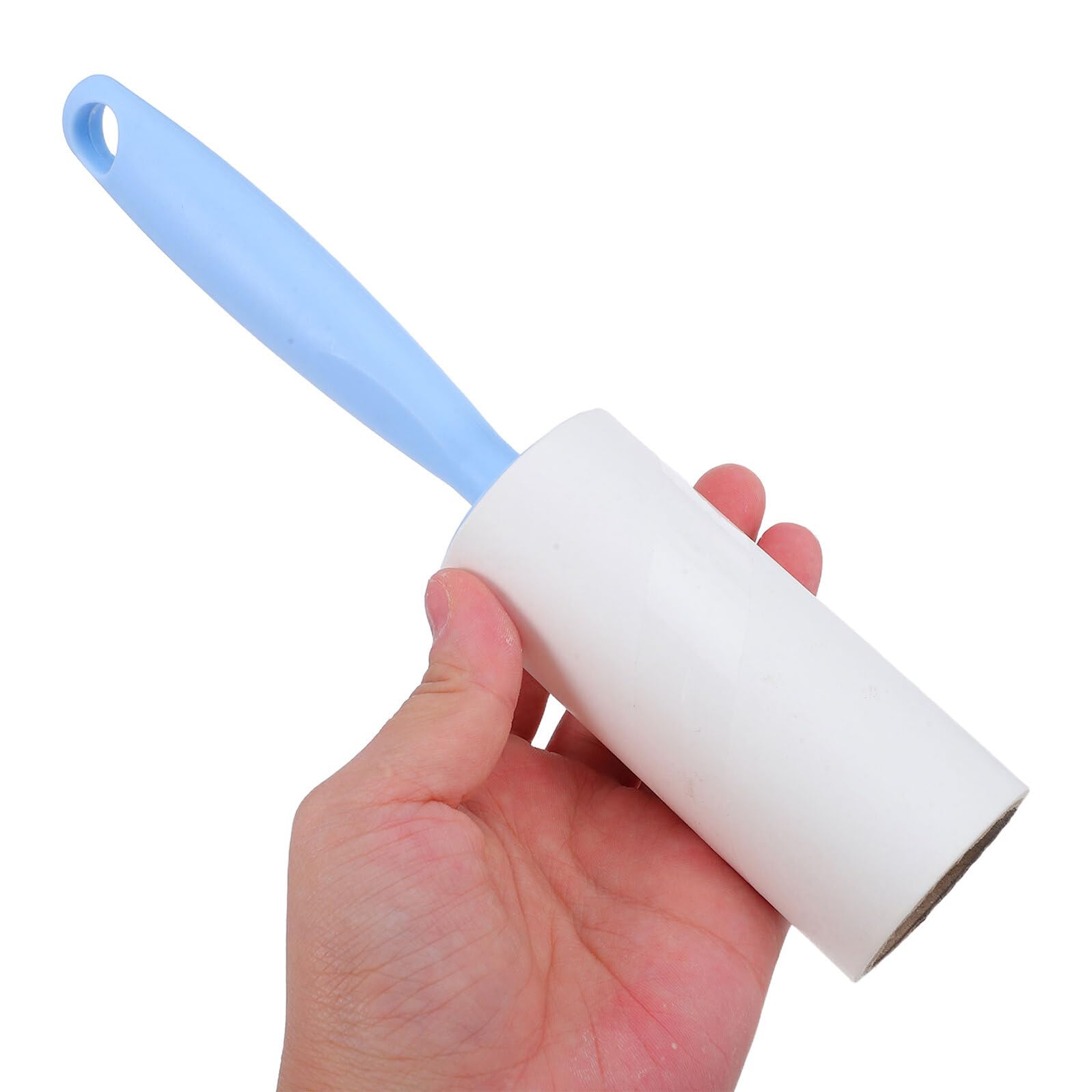Rodillo Quitapelusas Adhesivo Azul con Mango Ergonómico 1 Set con 2 Rollos de 40 Hojas y 6 Recambios de 10 CM para Ropa Pelo de Mascotas Sofás y Alfombras Herramienta Eficaz