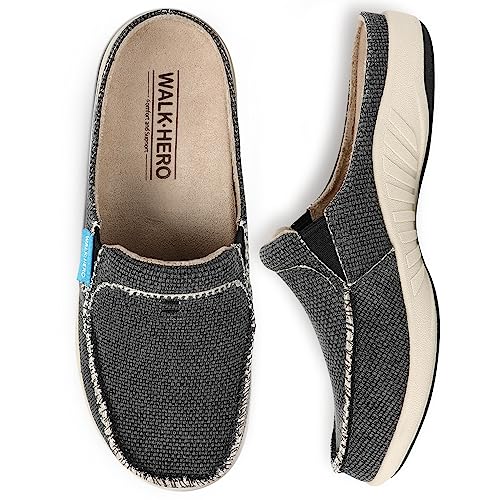 Plantar Fasciitis Slippers Women - Orthotic Slippers For Women With Arch Support, Mule Shoes Orthopedic Slipper Women, Clog Slippers For Women Scuff Slipper With Anti-Skid Sole, Black, 5 #TOP7