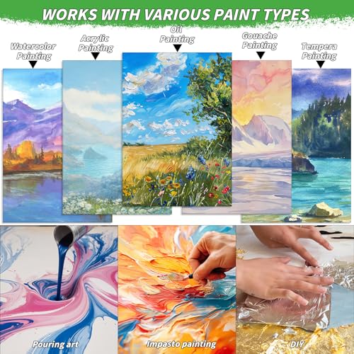 10 Pack Stretched Blank Canvases for Painting 18x24 100% Cotton Large Canvas Boards for Painting Bulk, White Painting Canvas for Oil, Acrylic Paint & Other Painting Media