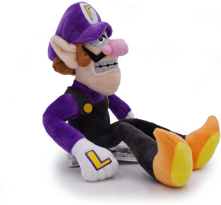 Miniatura 2 de Anime Wario - Muñeco de peluche Waluigi, figura de Wario y Waluigi, 9-10 pulgadas (Waluigi de 10 pulgadas)