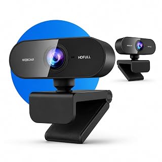 Webcam Full HD 1080p com Microfone Integrado, Foco Automático Inteligente