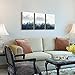 3 Piece Canvas Wall Art for Living Room Wall Decorations for Bedroom Office Wall decor Foggy forest Trees Landscape painting Stretched and Framed Ready to Hang pictures Home Decor 12