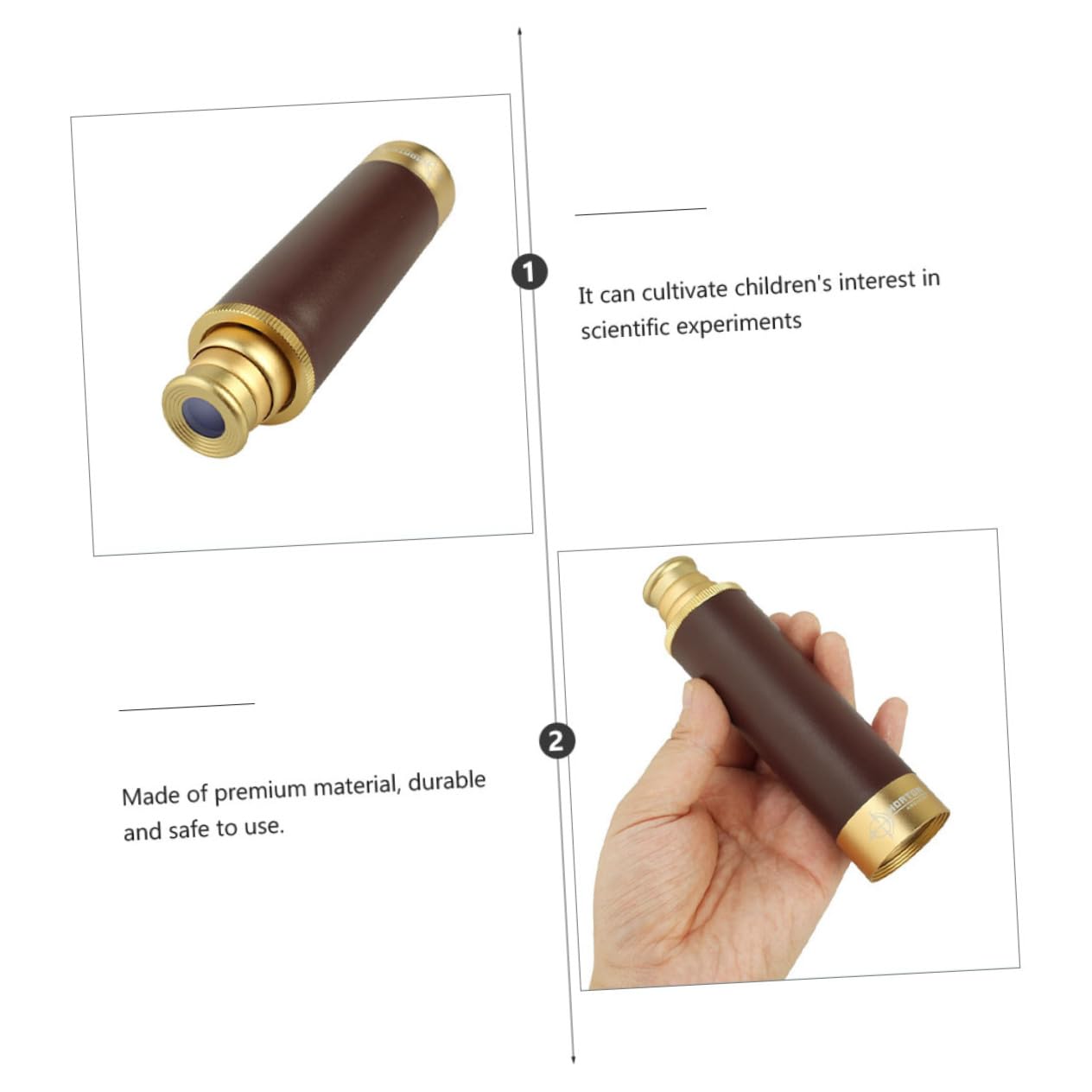 NUOBESTY 1 Set Creative Night Vision for Retractable Telescope with Non Slip Grip High Definition Clarity Present for and Science Exploration