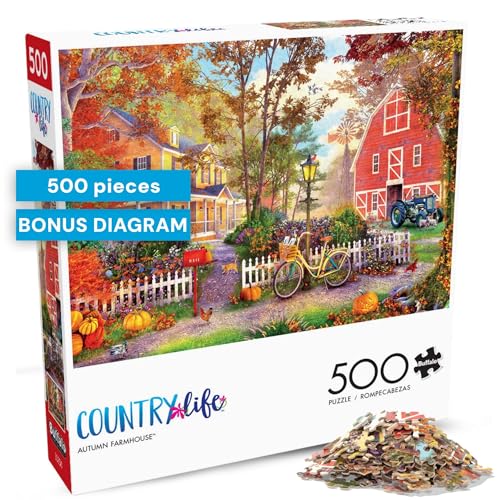 Buffalo Games - Autumn Farmhouse - 500 Piece Fall Jigsaw