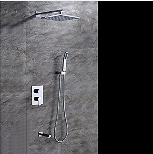Douche à levier unique avec effet pluie et pommeau rotatif