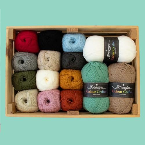 Scheepjes Colour Crafter de 2x150g en gris para tejer mantas de sofá cómodas 8