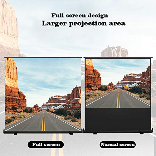 Écran de projecteur rétractable 16:9 large écran de cinéma portable intérieur