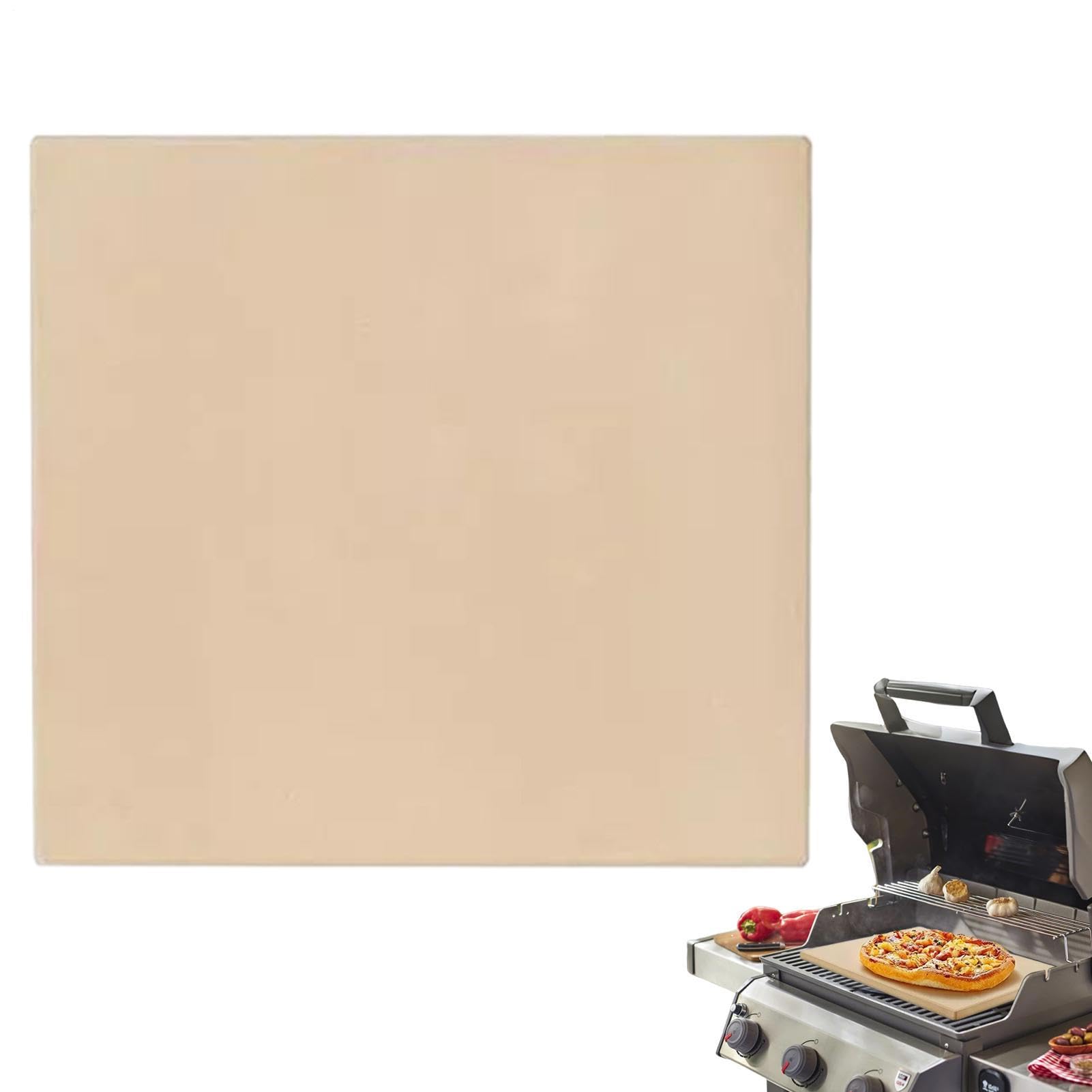 Pizza Stone for Oven | Ceramic Non-Stick Rectangular Baking Tray 30,5 x 30,5 x 1 cm 2100 g | Indoor Outdoor Oven, BBQ, Grilling, Cooking Bread, Pizza, Kitchen, Camping, Restaurant | Durable