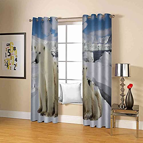 Rideau occultant isolant polyester 200x160 cm pour salon d'enfants - 5
