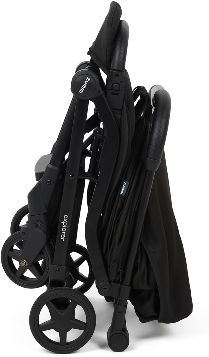 BABYLO Explorer Compact Stroller with dimensions indicated