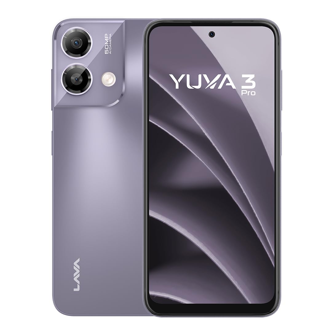 Lava Yuva3 Pro (Meadow Purple, 8GB RAM, UFS 2.2 128GB Storage) |AG Glass Back|T616 Octacore Processor|18W Fast Charging|6.5 inch 90Hz Punch Hole Display|50MP AI Dual Camera|Upto 16GB Expandable RAM (B0CPSHG5BC) Amazon Price History, Amazon Price Tracker