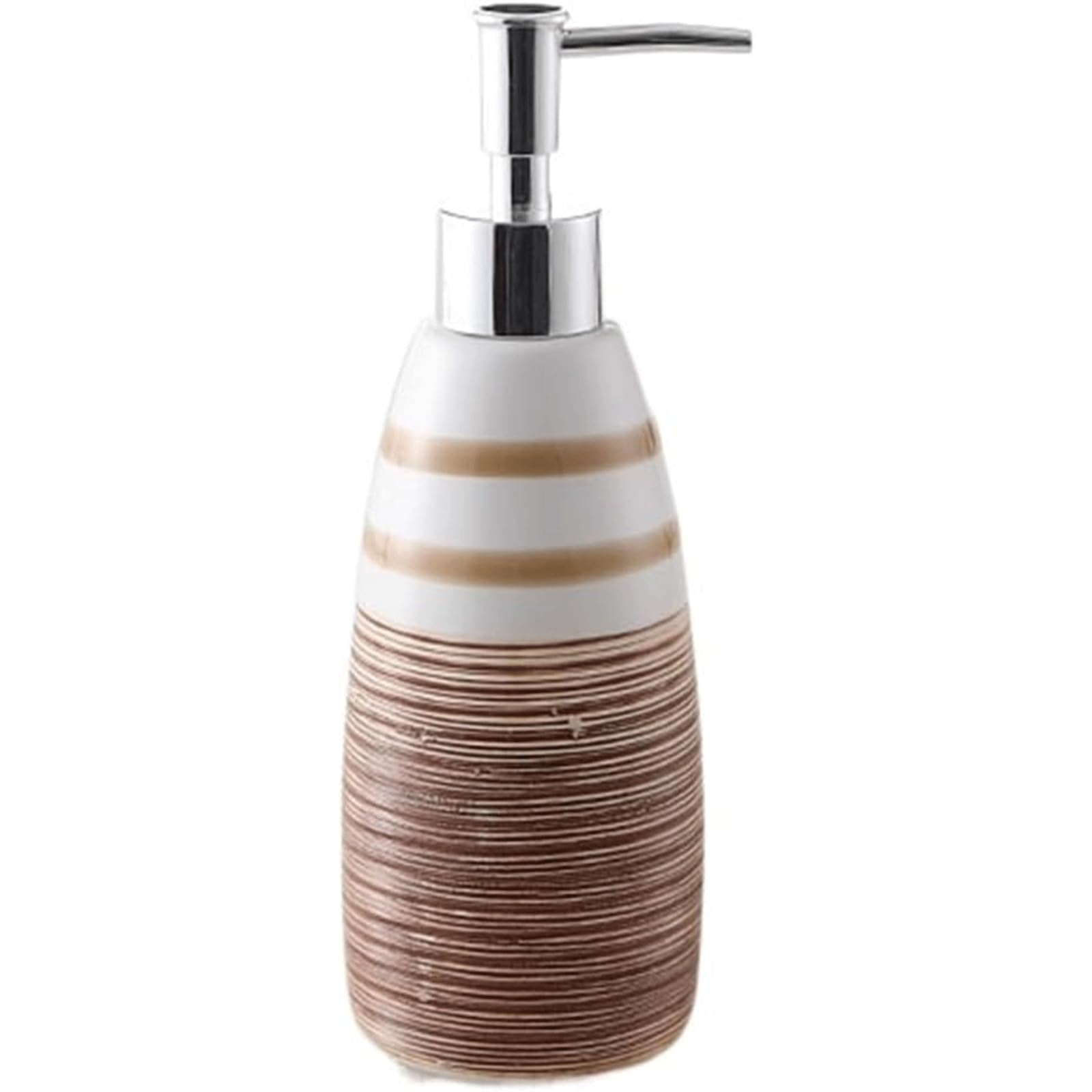 Flacone erogatore per pressa in Ceramica con Dispenser di Sapone da 340 ml per Bottiglia di Liquido per lozione per Shampoo con Pompa