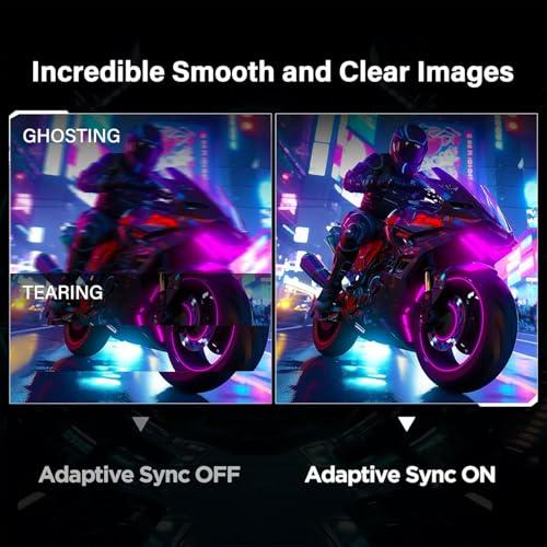SANSUI 24 inch Gaming Monitor 180Hz 3ms Computer Monitor with Built-in Speakers FHD 1080P Adaptive Sync 110% sRGB DPx1 HDMIx2 Ports VESA Compatible, Tilt Adjustable (HDMI Cable Included) by SANSUI - Image 3