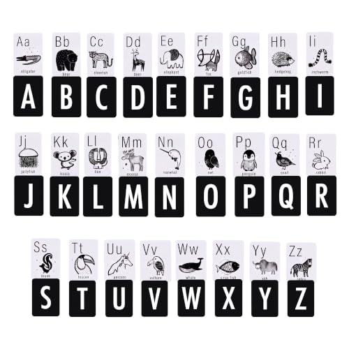 Wee Gallery Alphabet Cards, ABC Flash Cards for Toddlers