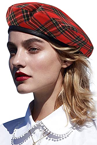 Wetoo Women Beret Hat Pu Leather Beret French Black Beret Artist Beret Cap #TOP23