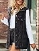 Zontroldy Denim Jean Vest for Women Sleeveless Oversized Button Down Denim Jean Vest Waistcoat Shacket Jacket(0975-BlackGray-M)