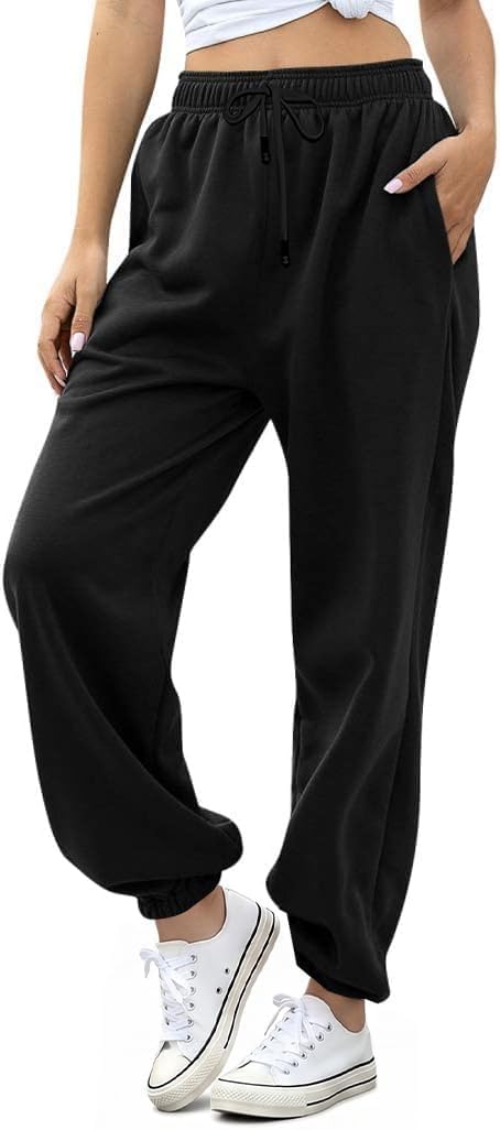 YLDUJ AMUM Women's Sweatpants Casual Drawstring Sweat Pants Workout Athletic Joggers with Pockets