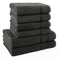 Hammetex Handtuch Set 6 teilig, 2 Badetücher 70x140 + 4 Handtücher 50x100 – Ansicht 9