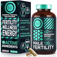 Fertility Supplements for Men Prenatal Vitamin - Maca Root, Ashwagandha, Zinc, Plus Naturals - Conception for Him Men Fertility Vitamins and Male Fertility Support Supplements - 120 Caps for 2 Months