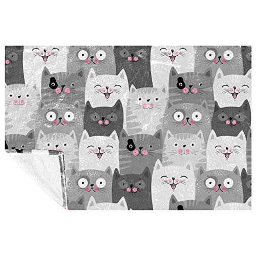 Couverture douce chat souriant pour réconforter vos soirées - 2