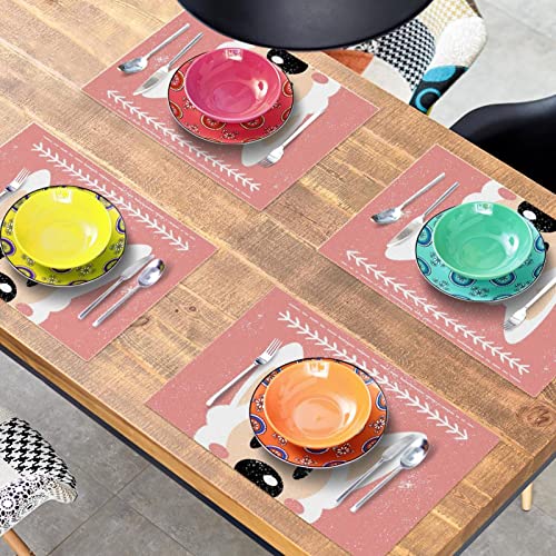 Sets de table en alpaga pour grandes tables à manger conviviales x6 - 8