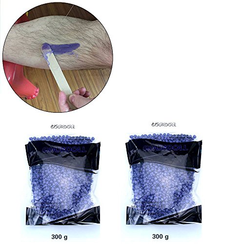 MLMSY Profession Solid Depilatory Grain Body Hair Remover Hard Wax Depilatory Pearl Hard Wax , Granules Hot Film Wax Bead For Hair Removal , Lavender Flavor,10.5 Ounces/bag ,600g Lavender Flavor