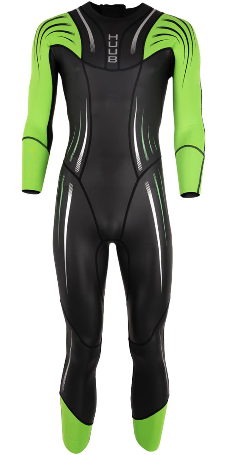 Huub 2025 Mens Surface Swim Wetsuit - Black/Fluo Green — image 1