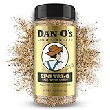 Dan-O’s SPG Tri-O Seasoning – Salt, Pepper & Garlic Blend – Medium Bottle – Premium All Purpose SPG for Steak, Chicken, Seafood & Veggies
