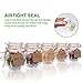 Glass Spice Jars,Encheng Glass Jars With Airtight Lids 4 oz,Small Jars With LeakProof Rubber Gasket,Mason Jars With Hinged Lids For Kitchen,Mini Storage Containers With Twine and Tags Labeling 30 Pack