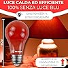 DM TECH Luce Notturna Rossa Melatonina E27 - Lampadina + Luce Rossa