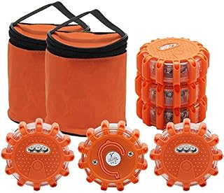 Twinkle Star 6 Pack LED Road Flares Flashing Warning Lights Roadside Safety Emergency