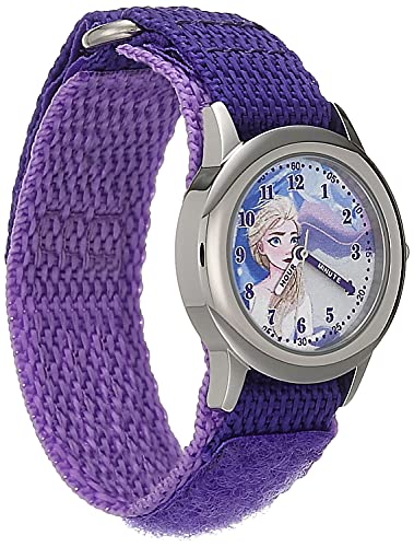 Disney Frozen Kids' Stainless Steel Time Teacher Analog Quartz Nylon Strap Watch3