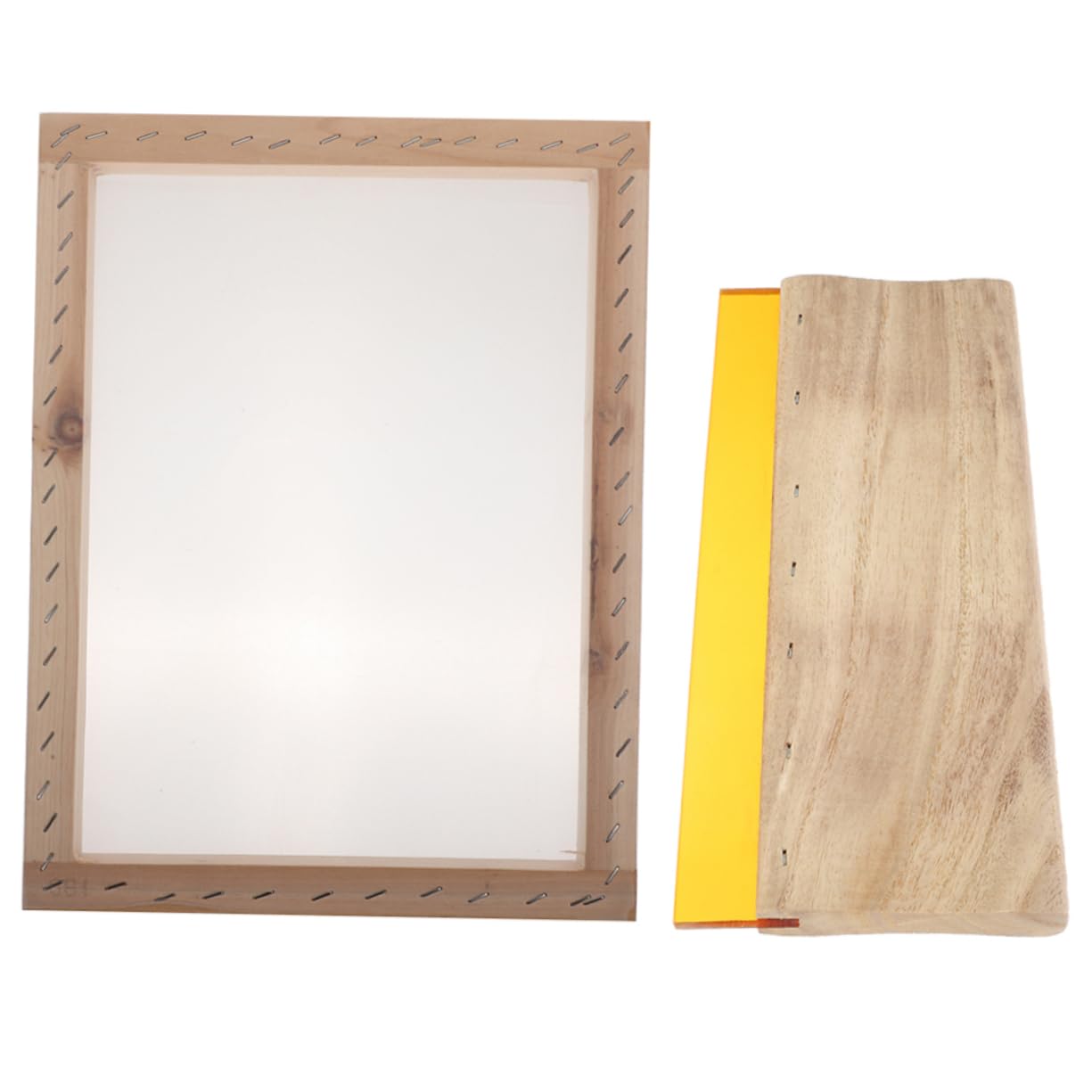 Artibetter Set di Racla per Serigrafia Manico in Legno, 1 Pezzo | Accessorio per Stampa su Tessuto e Grafica, Bordi Arrotondati, Compatto e Pratico, Facile da Riporre