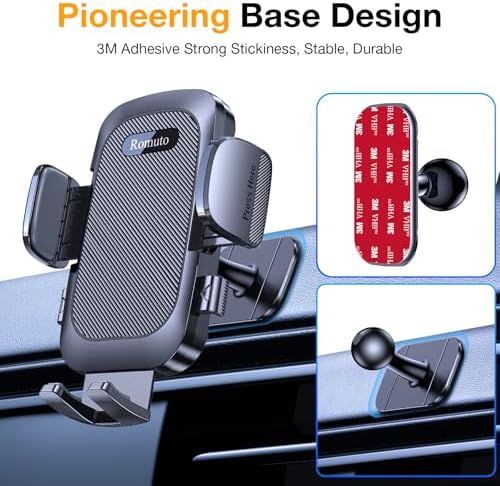 Romuto Phone Holders for Your Car Phone Holder Mount【Super Suction】Cell Phone Holder for Car Accessories for Women Men【360° Adjustable】Suction Phone Mount for Car, Window, Bathroom for iPhone Samsung — view 6
