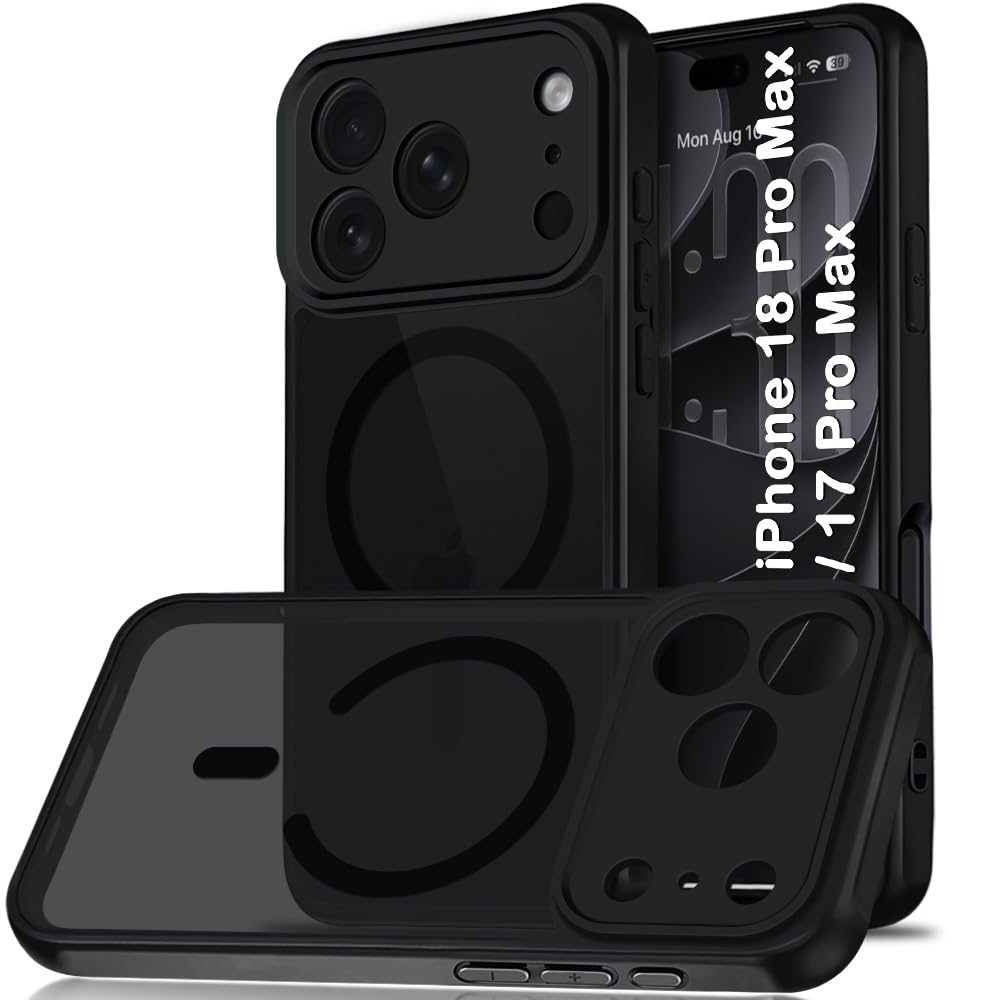TheGiftKart for iPhone 17 Pro Max Case, Matte Frosted Hard Back Cover Compatible with MagSafe, Hybrid Shockproof iPhone 17 Pro Max Cover with Camera & Screen Protection (PC & TPU, Translucent Black) — Amazon image 16