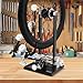 Wheel Truing Stand with Precision Dial Indicators Platform Bike Wheel Hub Display Stand with Tool Holder for Wheel Alignment and Disc Rotor Check