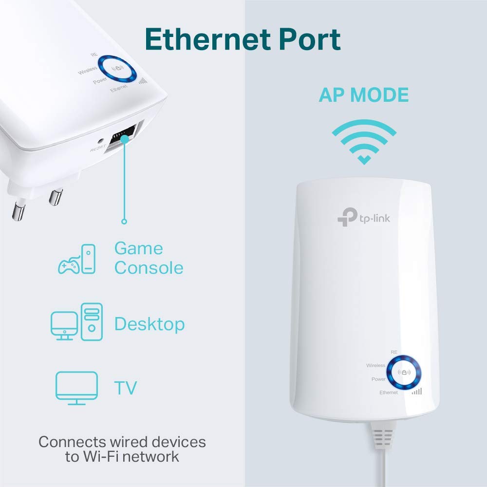 TP-LINK 300Mbps Universal Wi-Fi Range Extender TL-WA850RE - e