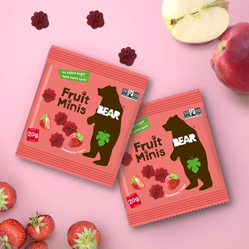 Bear Strawberry Fruit Snack Minis, 3.5 Oz #TOP2