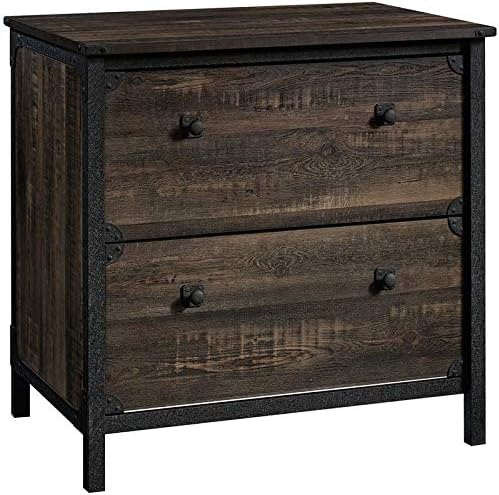 Urbanpro Contemporary 2 Drawer Wooden Lateral File Cabinet in Carbon Oak