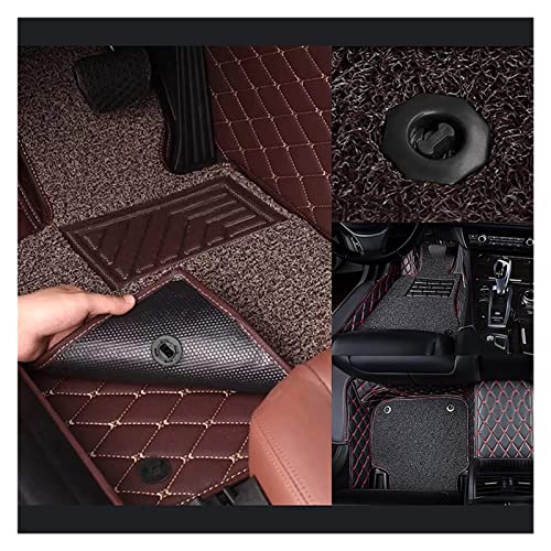 Couche tapis de fixation de sol et pince de serrage plastique noir 10pcs