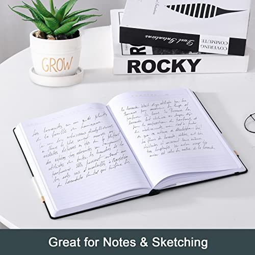 Hardcover Lined-Journals-Notebooks 304 Pages, Heavy Duty B5 College Ruled Notebook, 100Gsm Thick Lined Paper, Faux Leather Cover, For Women Men Work School, 7.6'' X 10'' (Dark Green) #TOP5