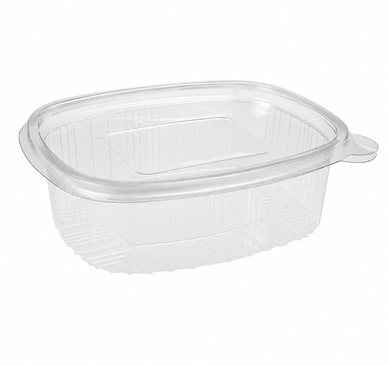 Envases rectangulares 1000 ml con tapa bisagra | Recipientes Polipropileno Aptos Microondas para Comida Caliente y Fría | Herméticos, Transparentes e Irrompibles para Hostelería (300 Envases)