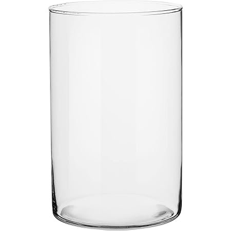 24 Manchons Bougeoirs Ouragan En Verre - 12,8L X 2,5W X 14H - Lot Déco Mariage