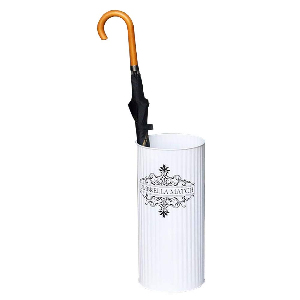 Porte-parapluies en fer forgé blanc haut de gamme style minimaliste chic