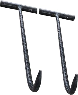 Manhole Hook Heavy-Duty Manhole Cover Hook Lifter, T-Shaped Steel Drain Grate Lifting Hooks, Home Shutter Doors Firefighting Sewer Cover Puller (Size : 35cm(13 3/4"))
